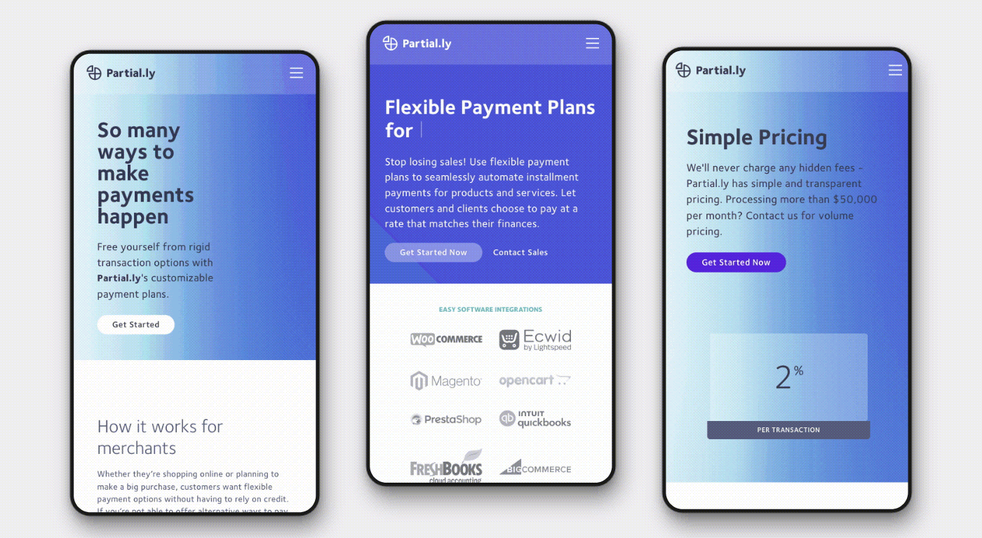 Partial.ly — Mobile Experience